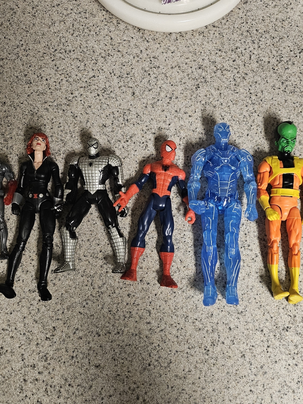 Marvel Assorted Superhero Action Figures - Red, Blue, Black, Orange, Green